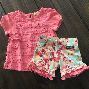 Matilda Jane size 2 shirt & shorts